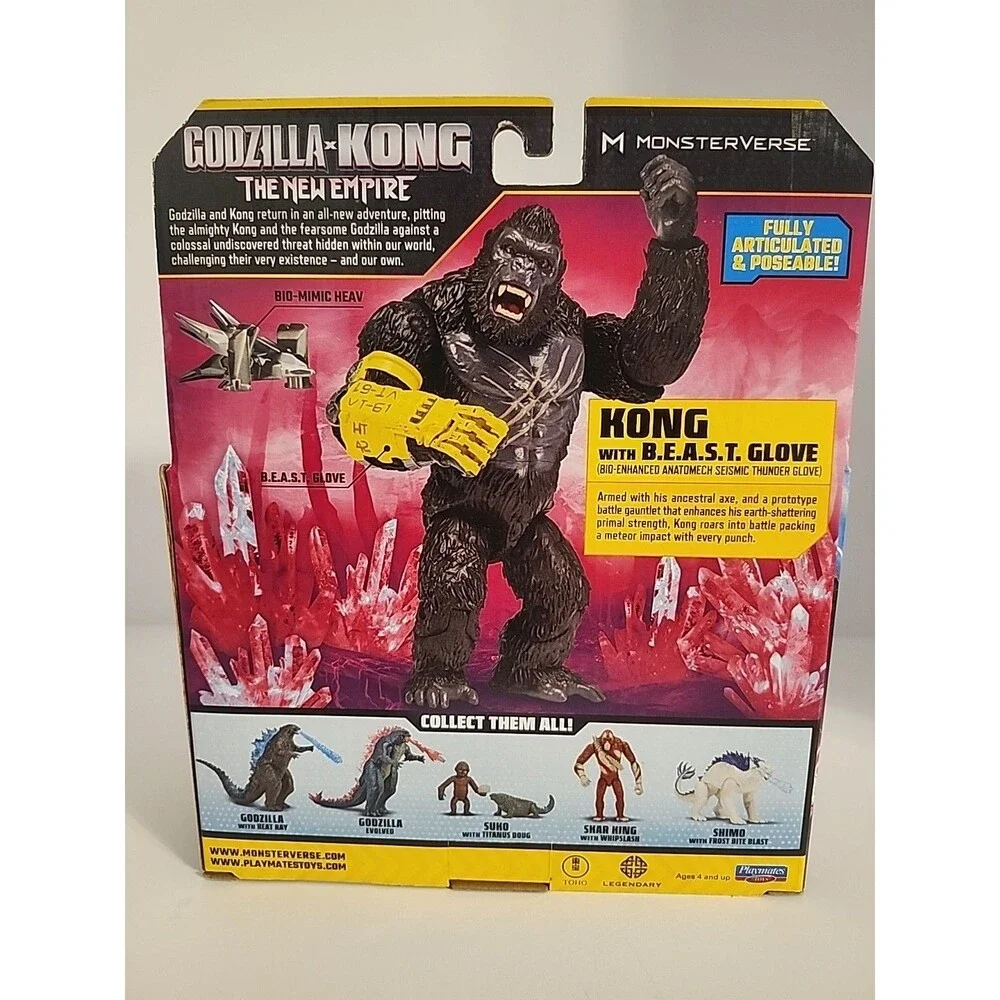Playmates Godzilla x Kong The New Empire Kong with B.E.A.S.T glove 6